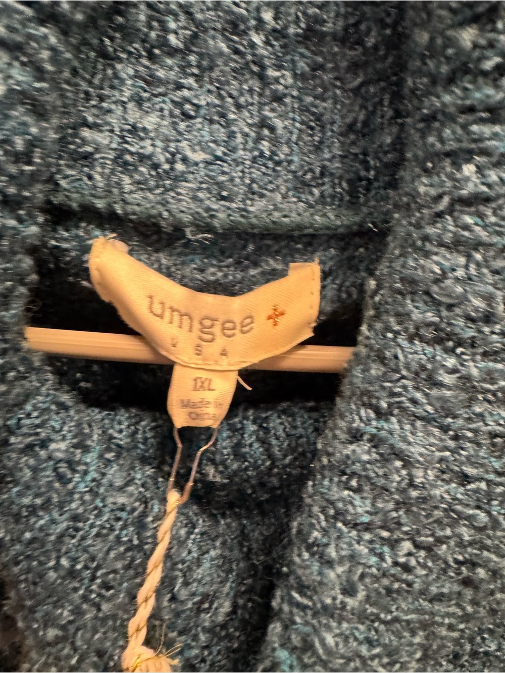 Umgee Teal Textured Knit Cardigan